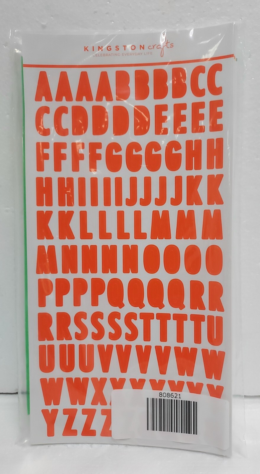 Kingston Crafts Cardstock Alphabet Stickers, Halloween, Fall 2,520-pcs! 808621