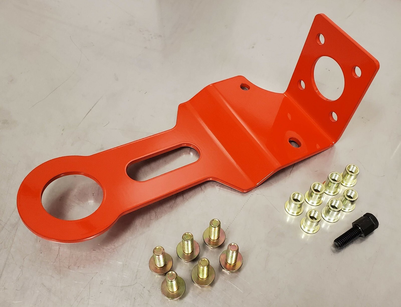 97-04 Chevy C5 Corvette Z06 Red Front Bumper Racing Track Bolt-On Tow Hook