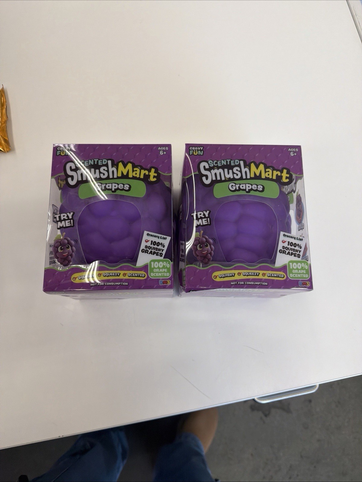 Scented SmushMart Grapes Squishy Toy Stress Ball Purple Scented NEW
