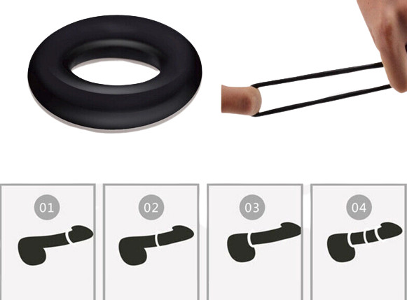 10PCS Male Cock Ring Super Strong Stretchy Stay Harder Penis Rings Cockring Men