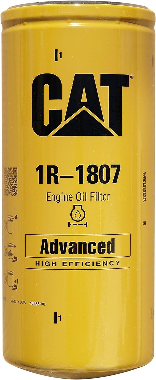 Caterpillar 1R-1807 Advanced High Efficiency Oil Filter (Pack of 2)