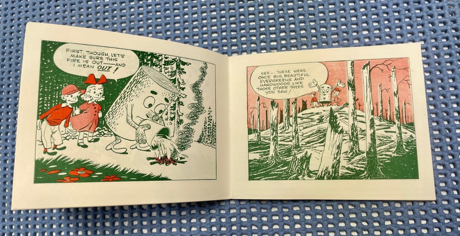 Michigan WOODYs "A VISIT TO THE FOREST" Booklet NOS 1940s-50s Smokey the Bear