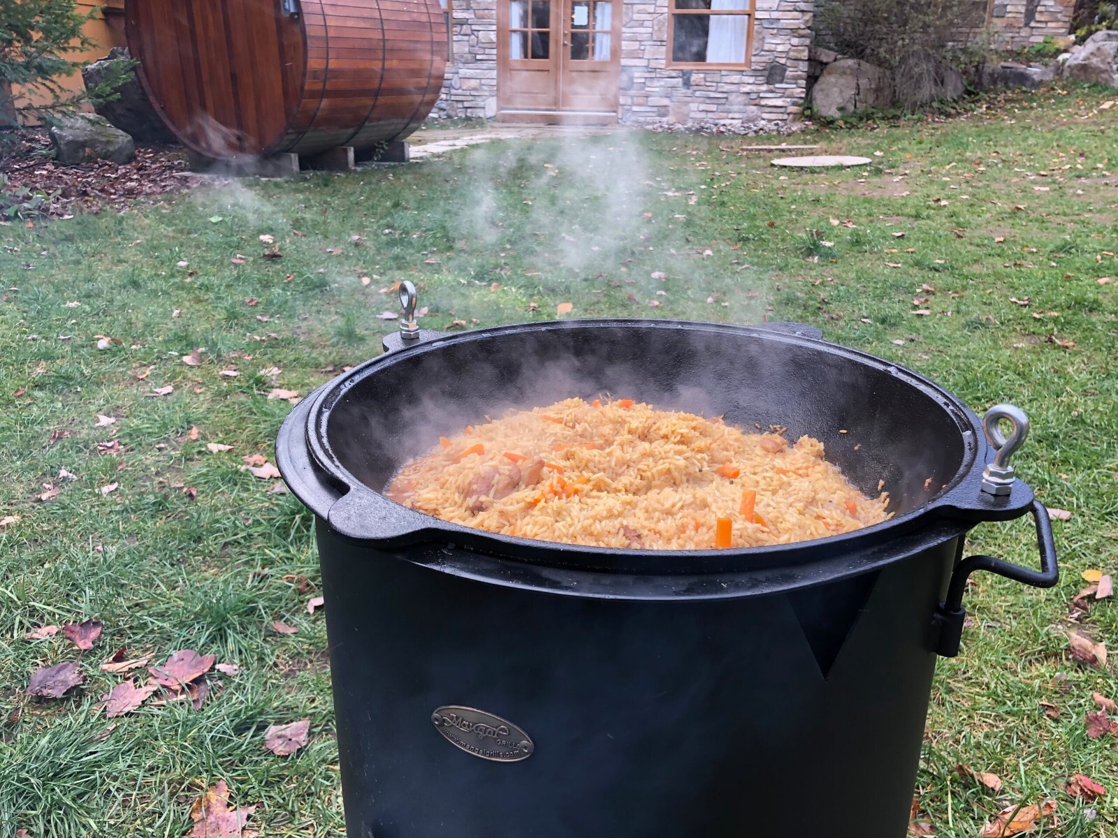 22L Authentic Uzbek Kazan Traditional Cast Iron Cauldron Pilaf Plov Lagman Wok