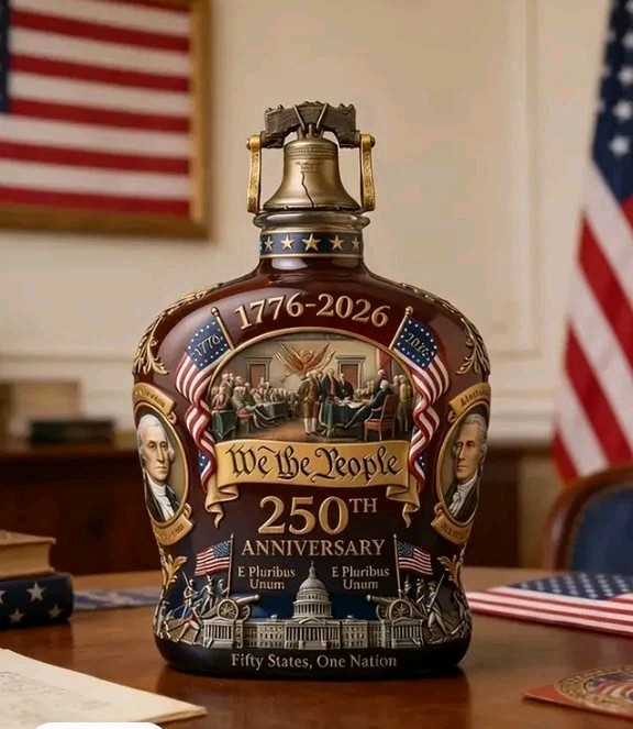 Limited Edition 250th Anniversary Of America Whiskey Decanter Sculpted Bottle