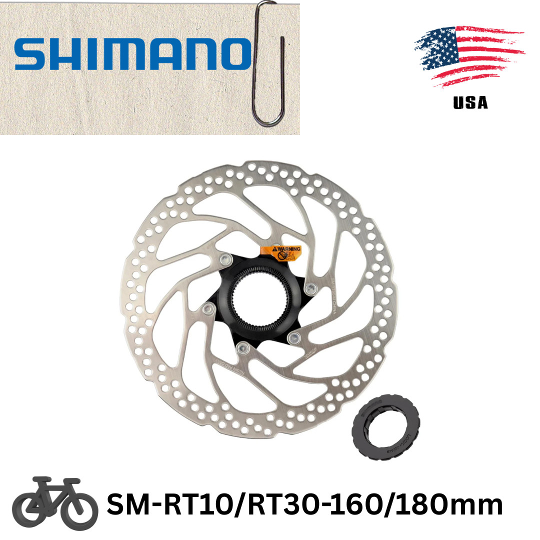 Shimano RO RT10 RT30 Center Lock Disc Brake Rotor 160mm 180mm RO-RT10 RO-RT30