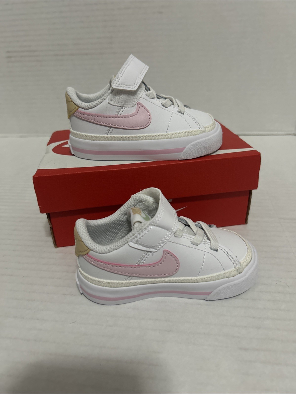 Nike Court Legacy White/Pink Foam-Sesame 4C