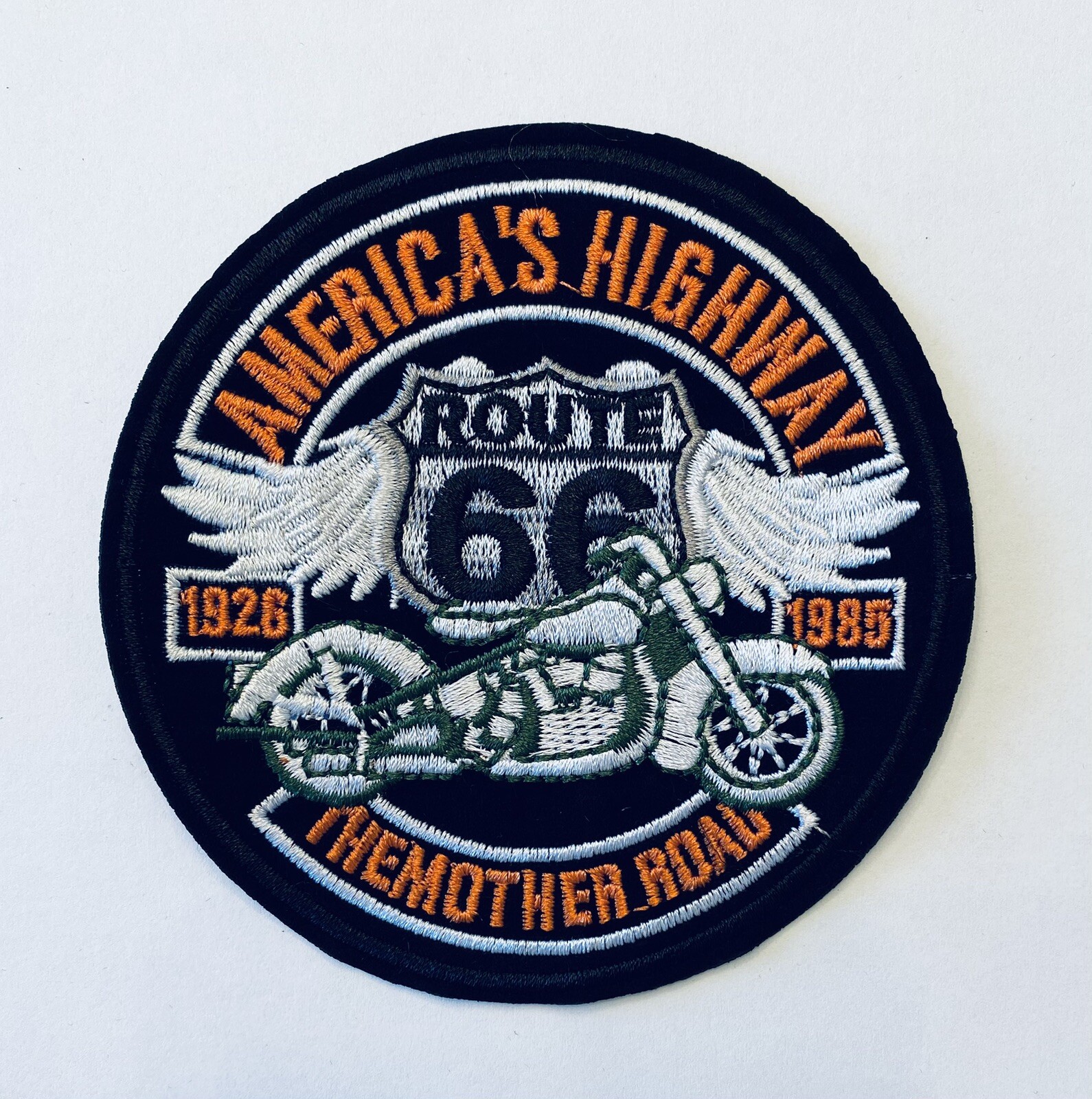 AMERICA'S HIGHWAY ROUTE 66 THE MOTHER ROAD EMBROIDERED  PATCH**FREE SHIPPING**