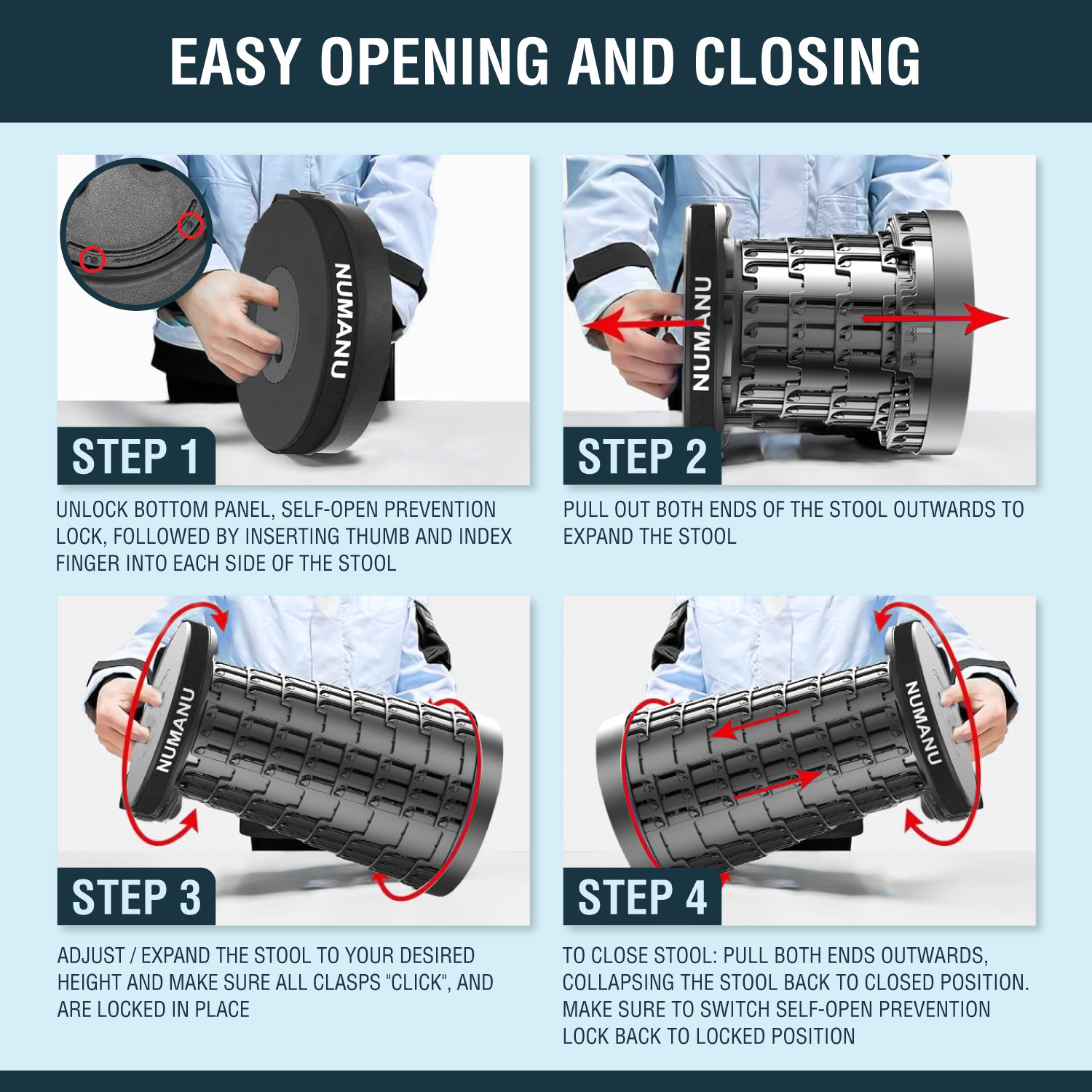 2025 Upgraded Collapsible Stool & 3-IN-1 Carry Bag / Seat Cushion + Drink Holder