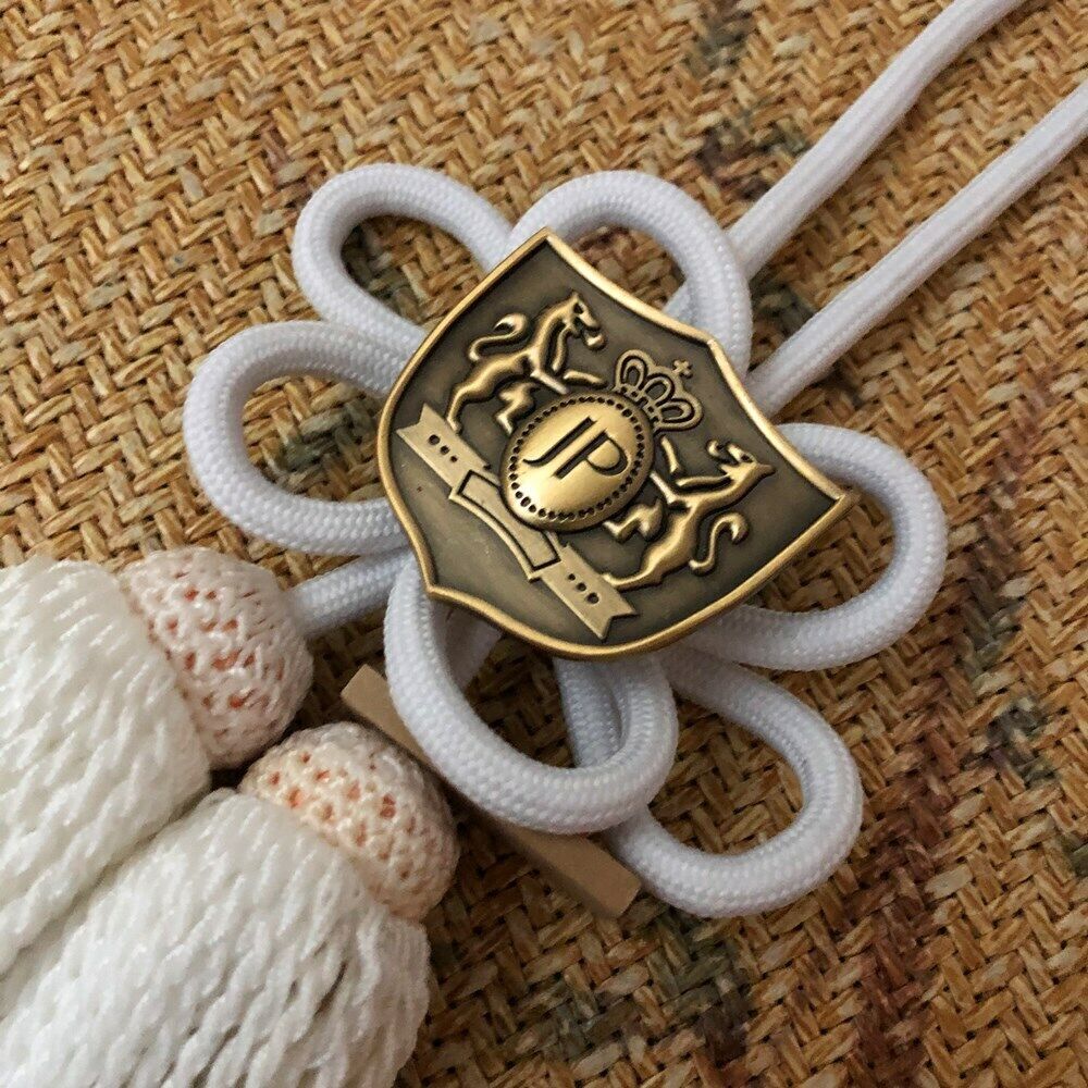 1Set JP Badge Junction Produce JDM Fusa Kiku Knot Luxury VIP Car Rearview Charms