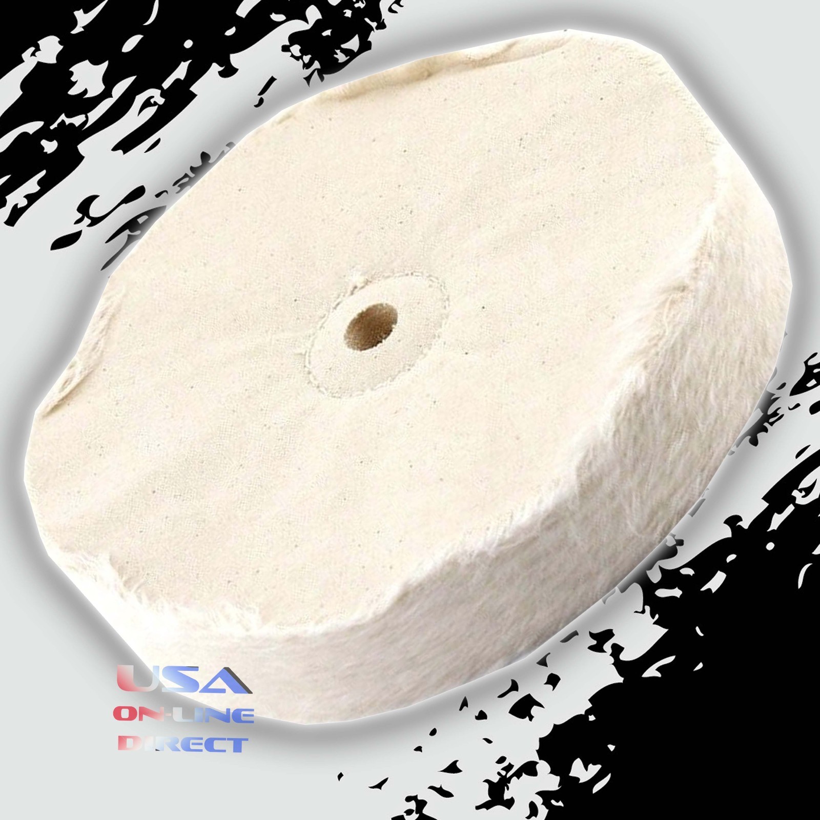 5pc 8" Extra Thick Single Stitch Loose Cotton Buffing Polishing Wheel for Metals