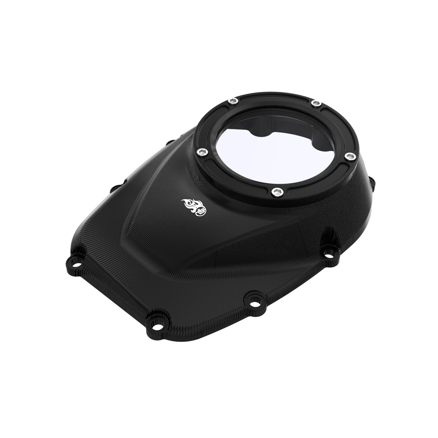 Black Camshaft Cover with Transparent Glass Fits Harley Davidson 17-23 Touring