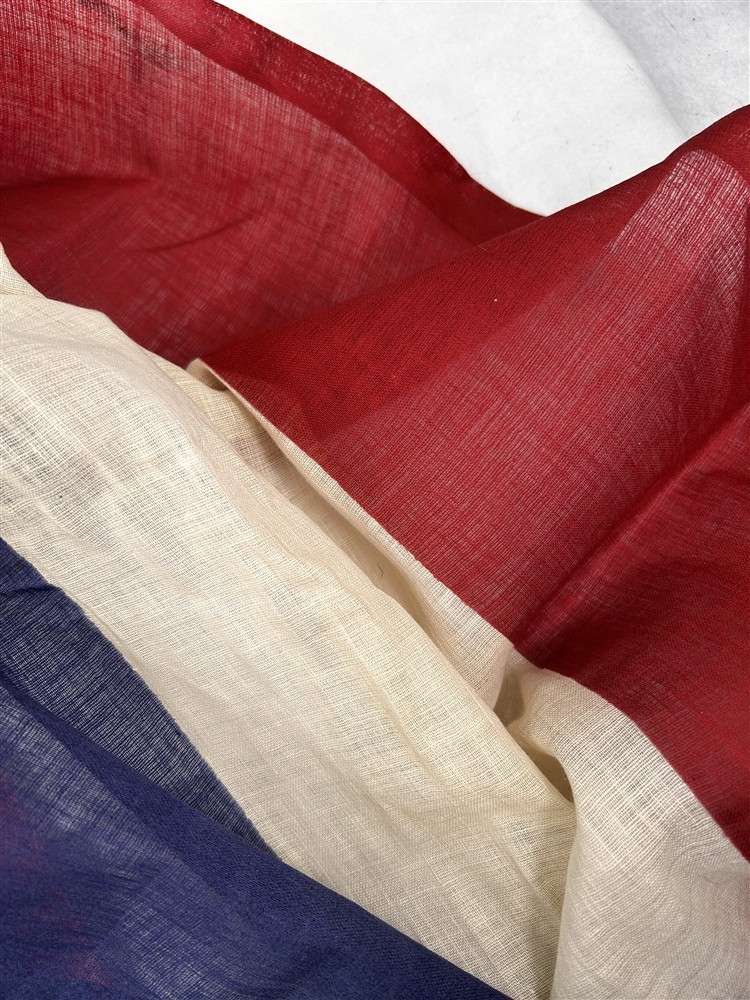 antique bunting red white blue Civil War Era 22x112 cotton original