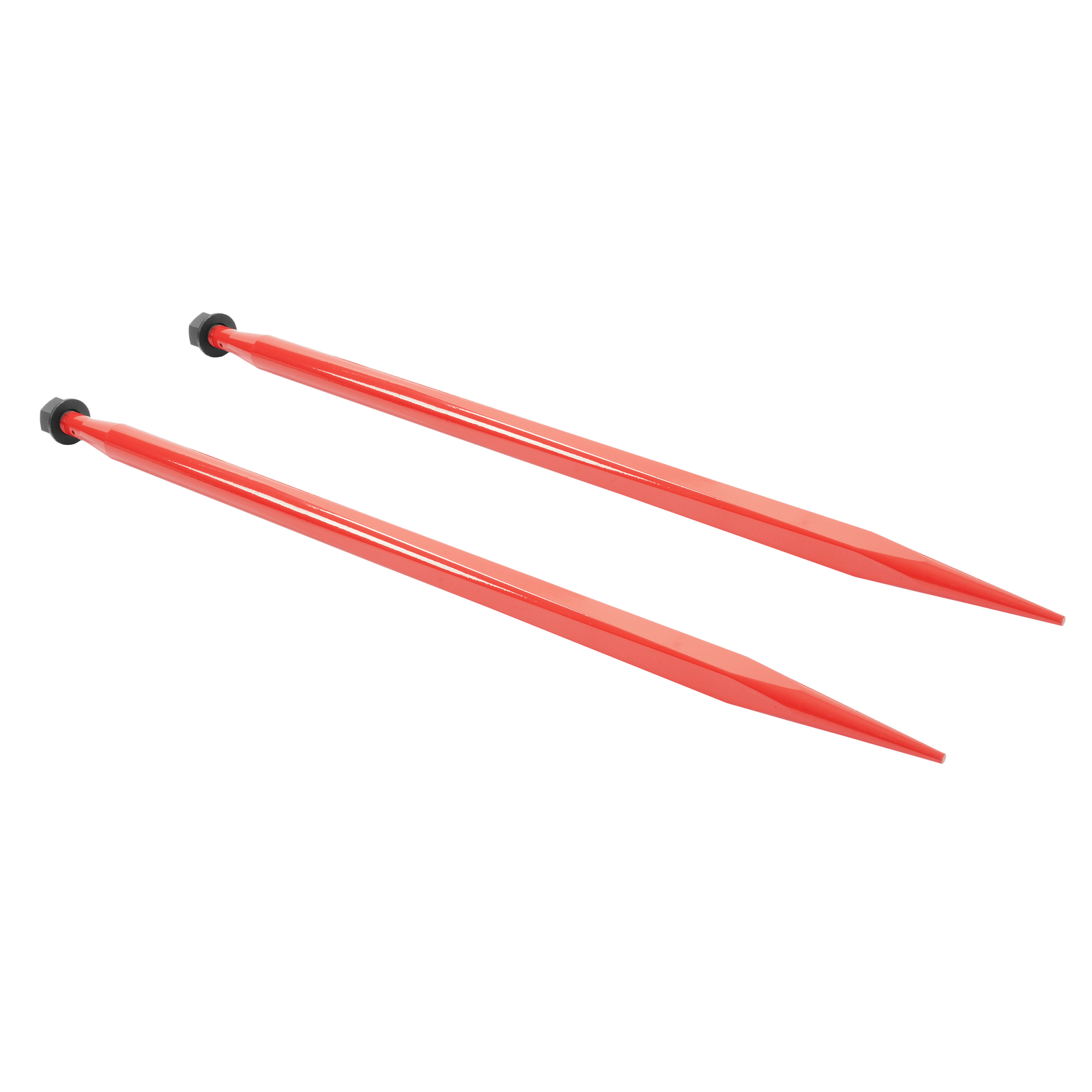 2Pcs Hay Bale Spear 49" 4500 lbs Quick Attach Spike Fork for Tractors Loaders