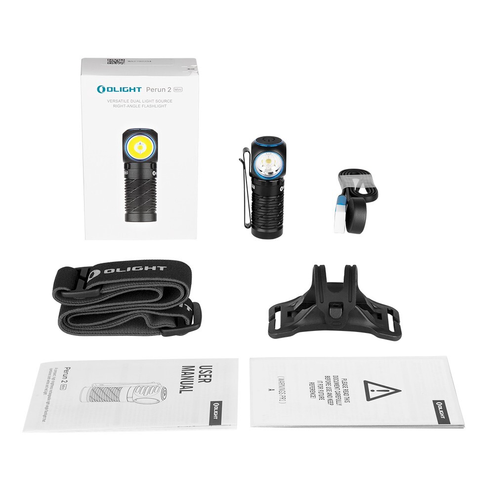Olight Perun 2 Mini LED Rechargeable Headlamp, 1100 Lumens, Neutral White