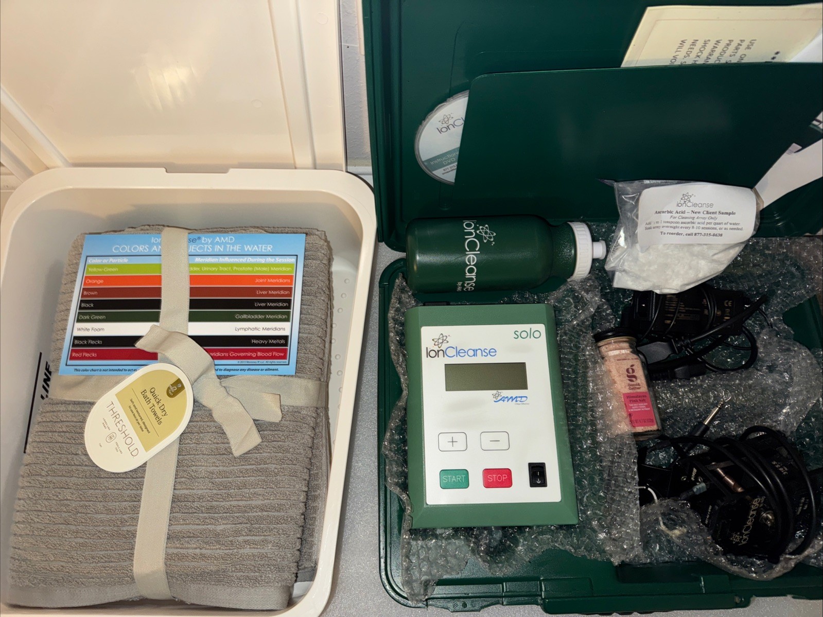 IonCleanse Solo by AMD  - Professional Foot Detox System - Exc. Condition