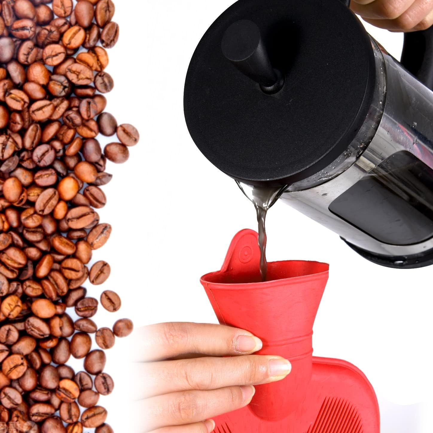 2L Home Enema Bag Kit with 2 Tips, 60 Inch Silicone Hose, Controlable Flow Valve