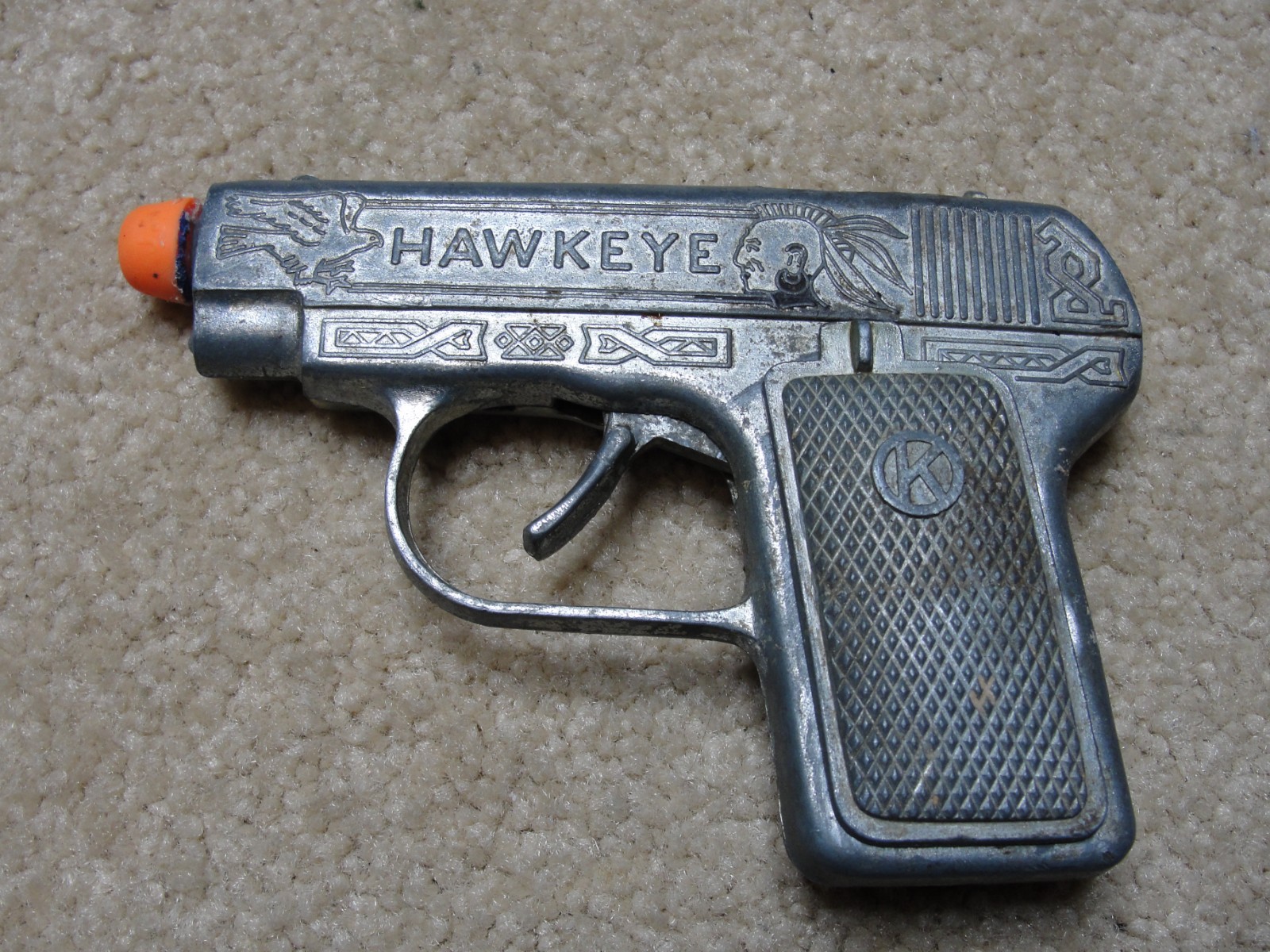 Vintage KILGORE "HAWKEYE" Toy Cap Gun   USA