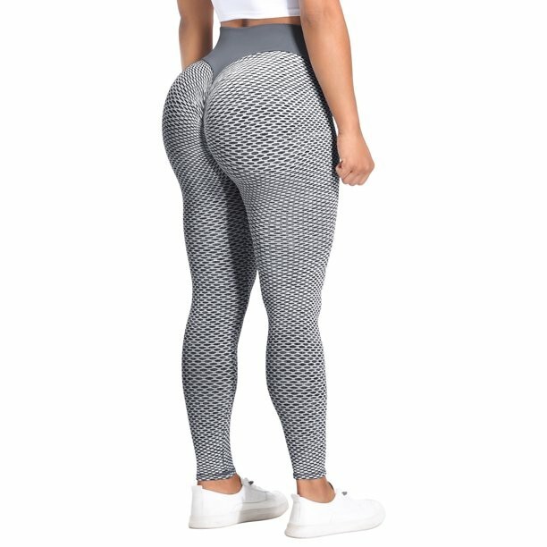 Women's Tik Tok Texture High Waist Butt Lifting Yoga Leggings