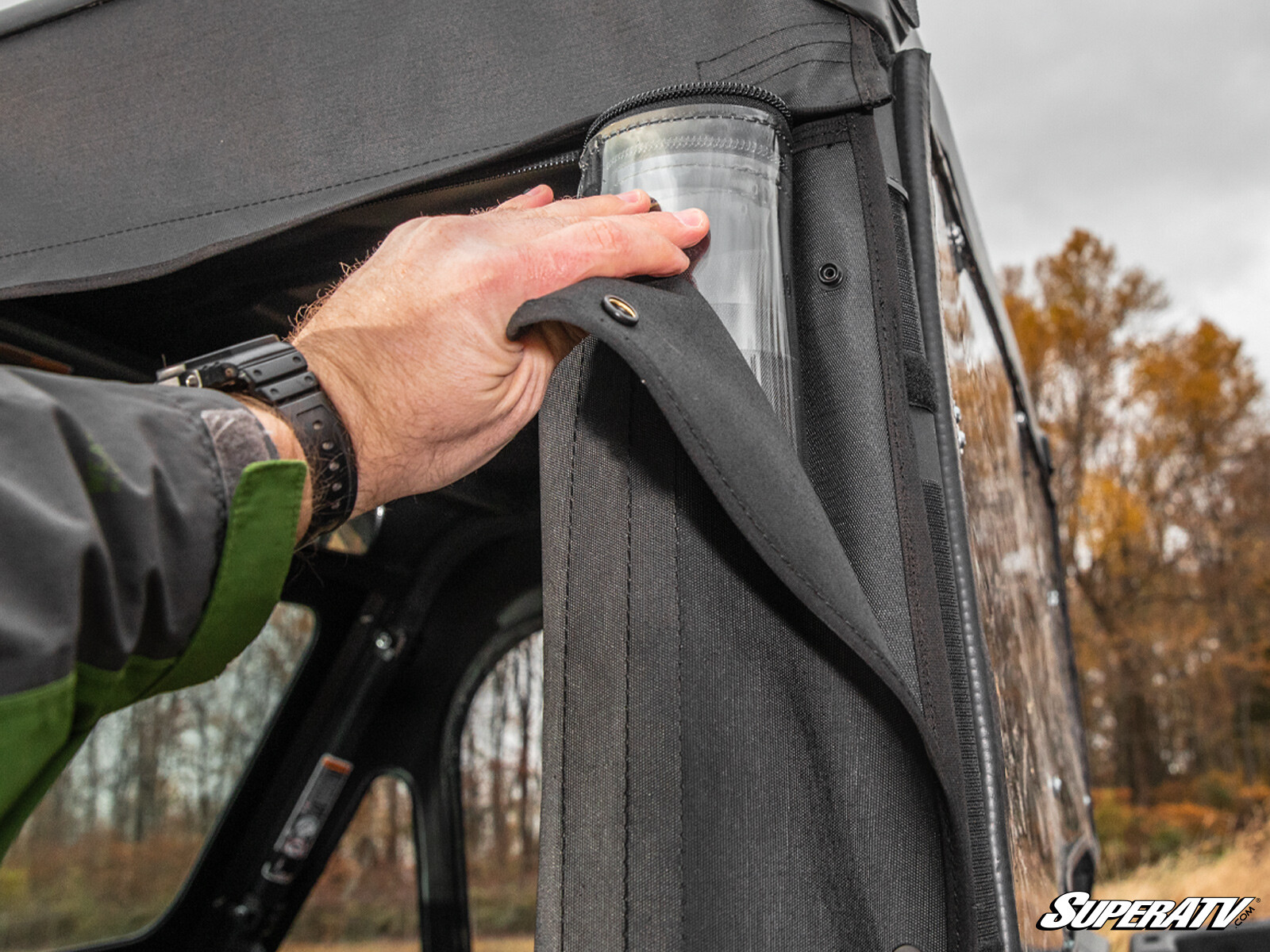 SuperATV Primal Soft Cab Enclosure Doors for Can-Am Defender (2 Seater)