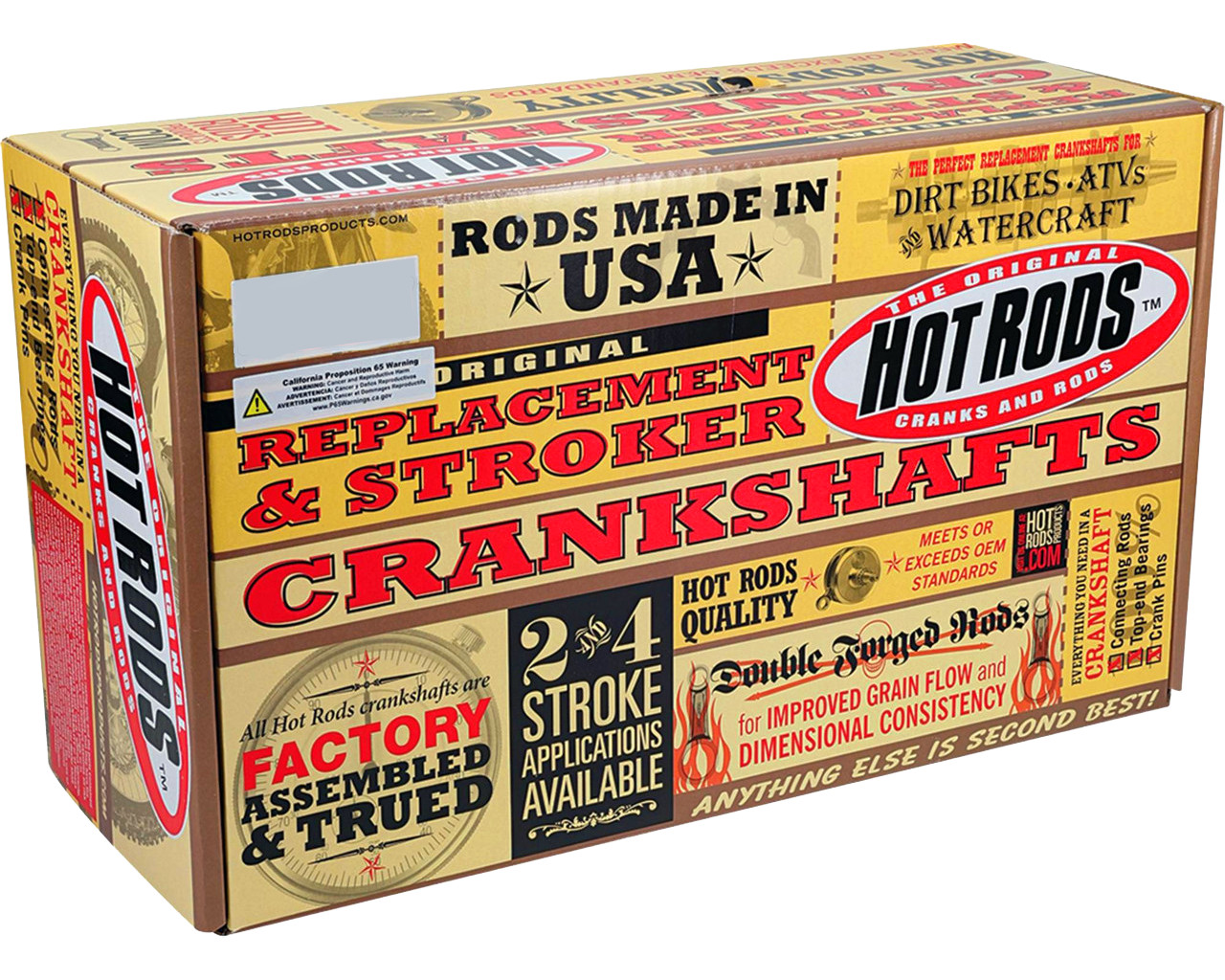 New Hot Rods Crankshaft Rebuild Kit TRX450R TRX450ER '06-14 SKF Bearings Gaskets