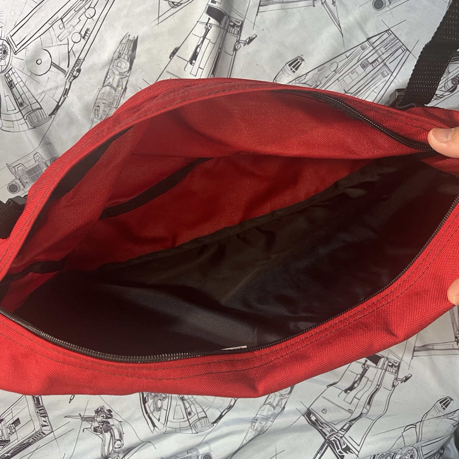 L.L.Bean Vintage Cycling Saddle Bag Made In USA Red