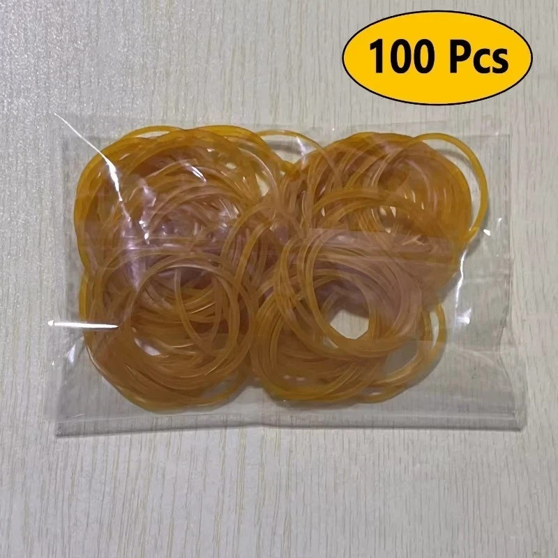 300pcs Rubber Strong Elastic 40mm Diameter Multi-Purpose Natural Rubber Bands