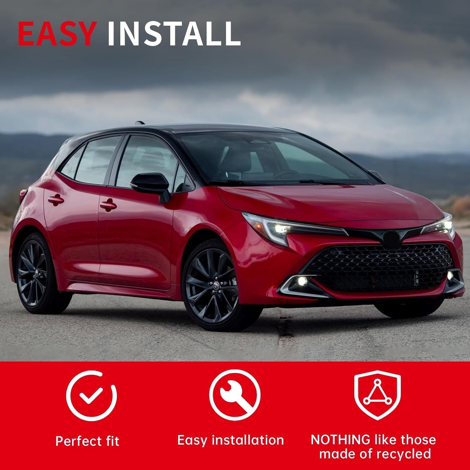 Roof Rack Cross Bars for Toyota Corolla Hatchback 2019-2026 #PW301-02009 Silver