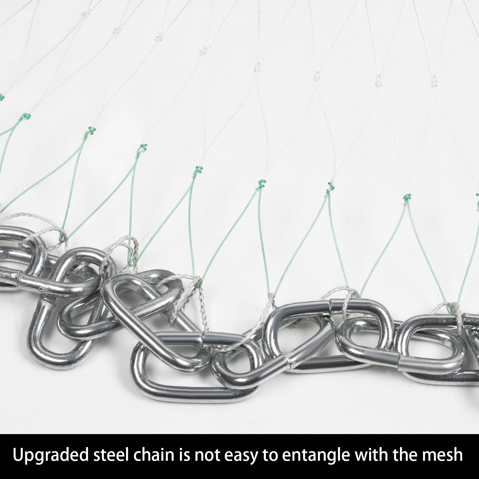 20/24/27/30ft Durable Cast Fishing Net w/ Heavier Steel Chain Sinker Boat Trap