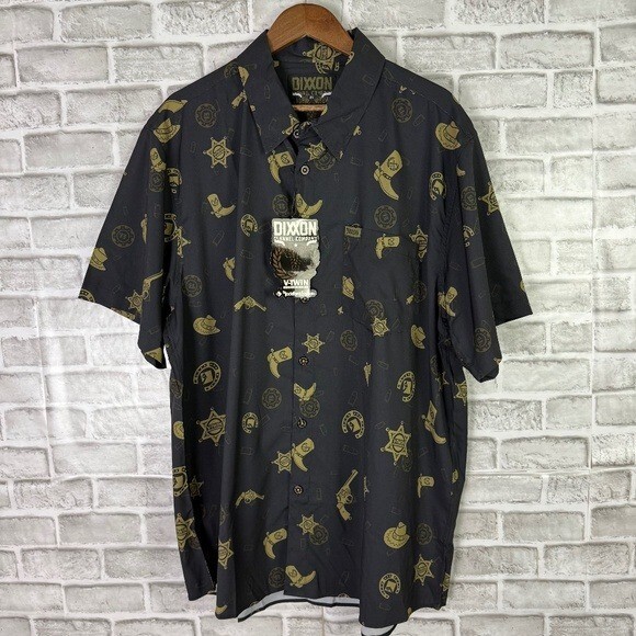 Dixxon Flannel Co. 1876 x Rockford Fosgate Western Party Button Up Shirt 2XL NWT