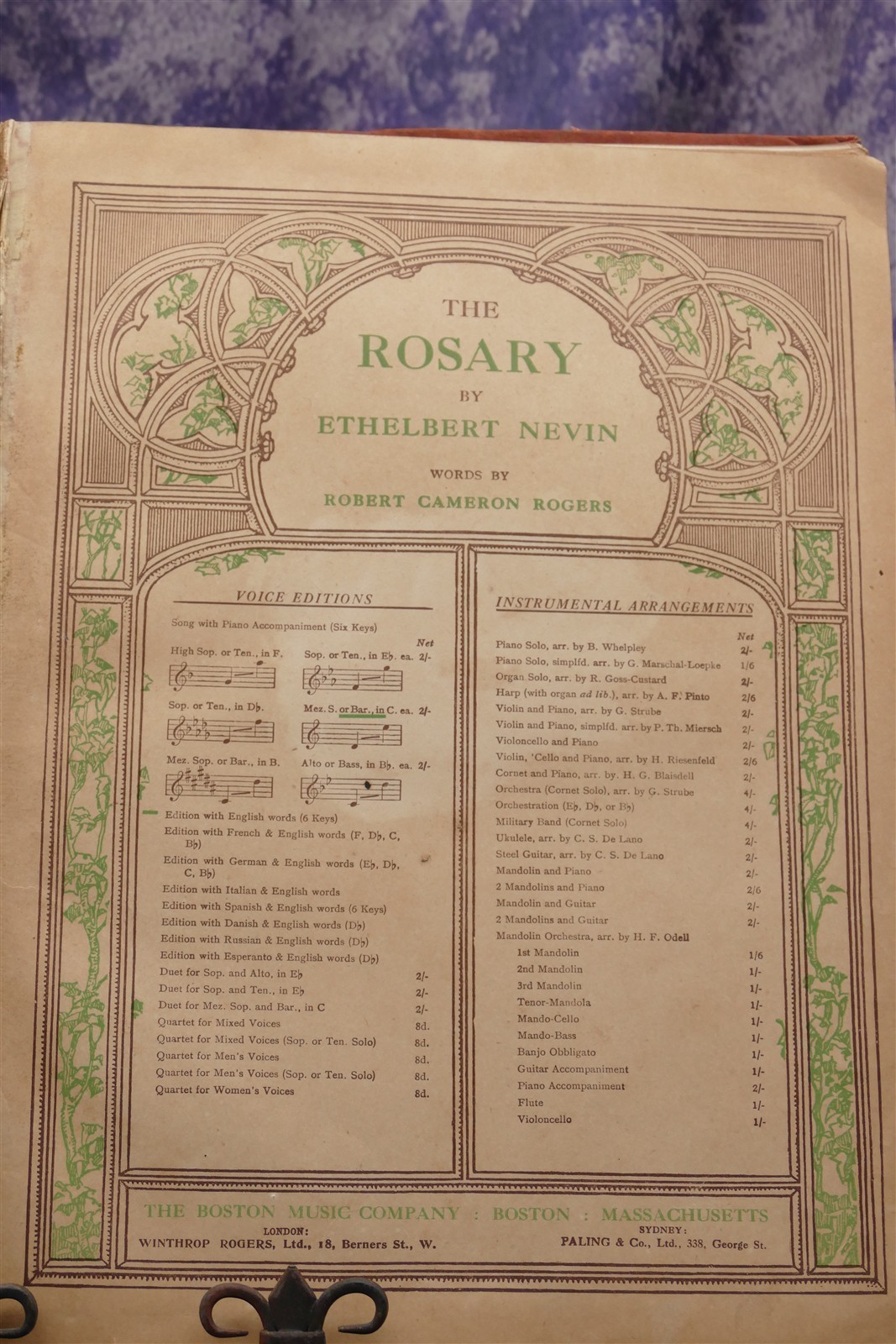 WWI Y.M.C.A. "Sing Me A Song" 10x14" Piano Ballad Book 1919 A.E.F Paris 160 pgs,