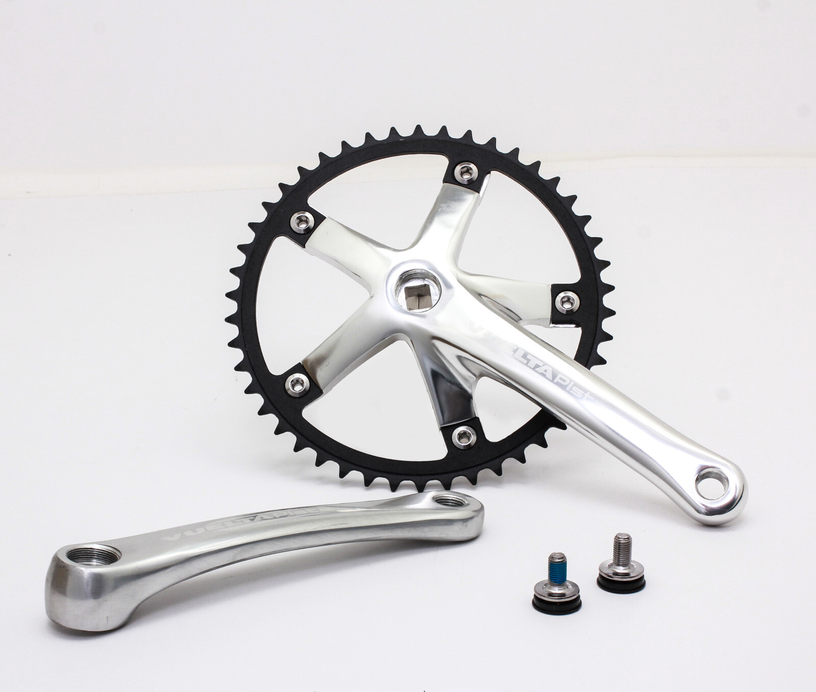 Vuelta Pista Team Fixed Gear / Track Crankset, 46T, 170mm Silver