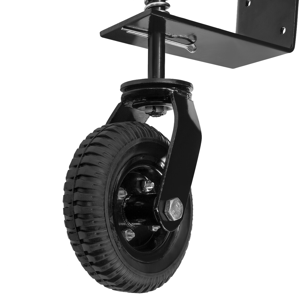 Stark Heavy-Duty Gate Wheel Steel Spring Loaded Hardware Fence Swivel Caster