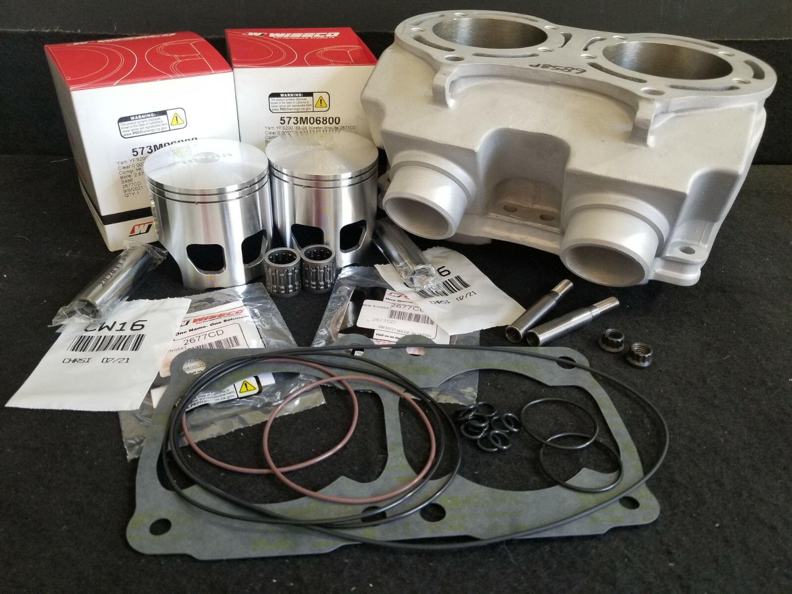 Yamaha Banshee 421 Cub Cylinder 68mm Top End Rebuild Kit 4 mil CPI Cheetah