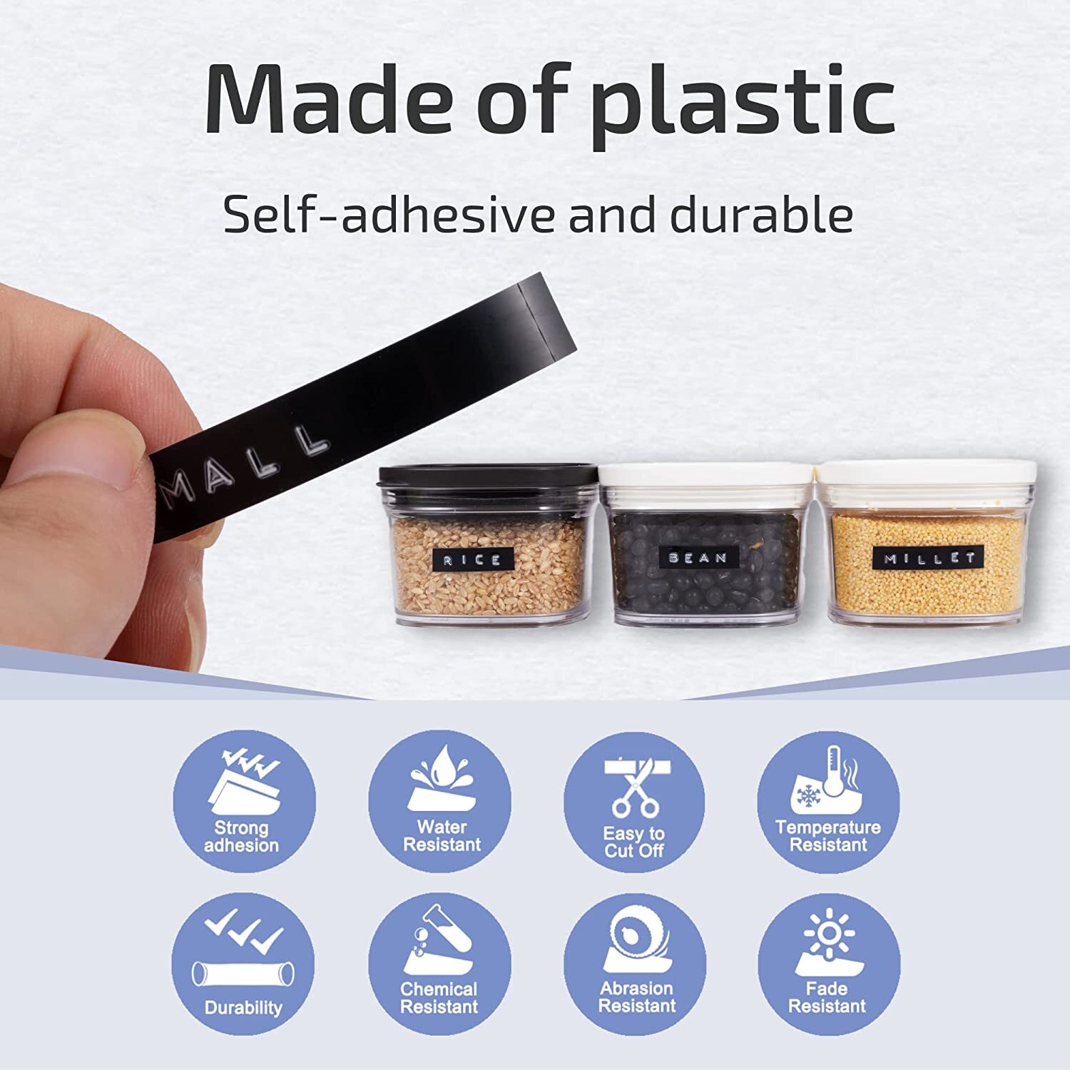 3D Plastic Embossing Label Tape Refill 9mm for DYMO 12965 1610 Motex Label Maker