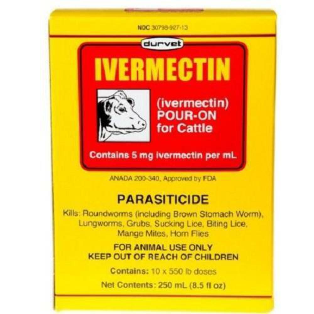Durvet  Pour On Parasiticide for Cattle 250mL
