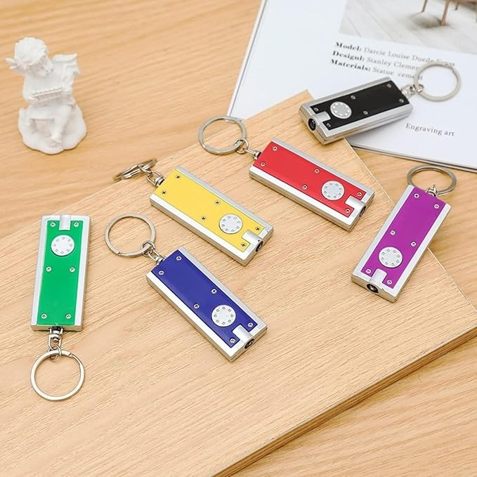 1~500x Mini Keychain Flashlight LED Light Bulk Small Flashlight for Outdoor Lot