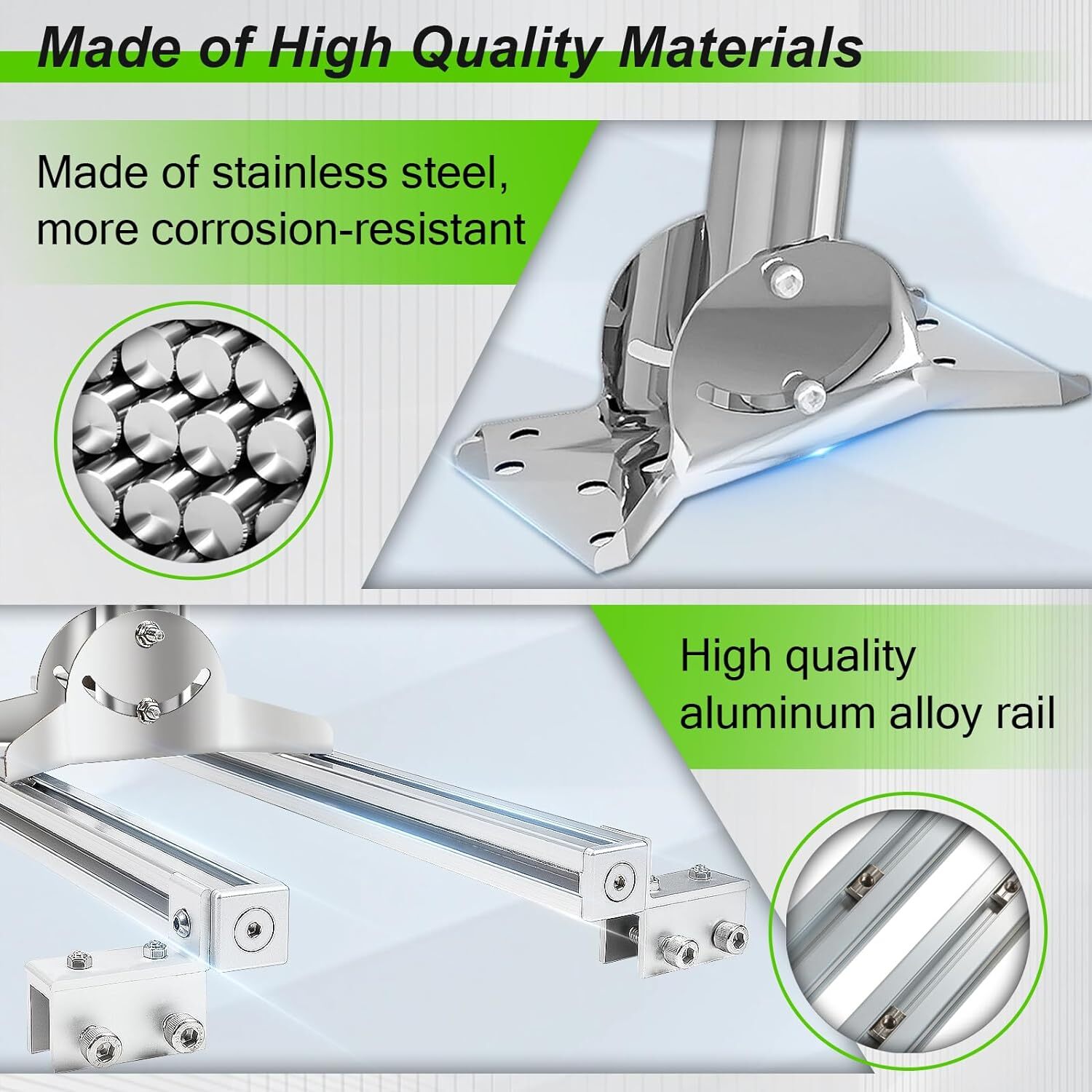 Adjustable Starlink Gen 3 Roof Mount, Ybervont Stainless Steel Mounting Kit