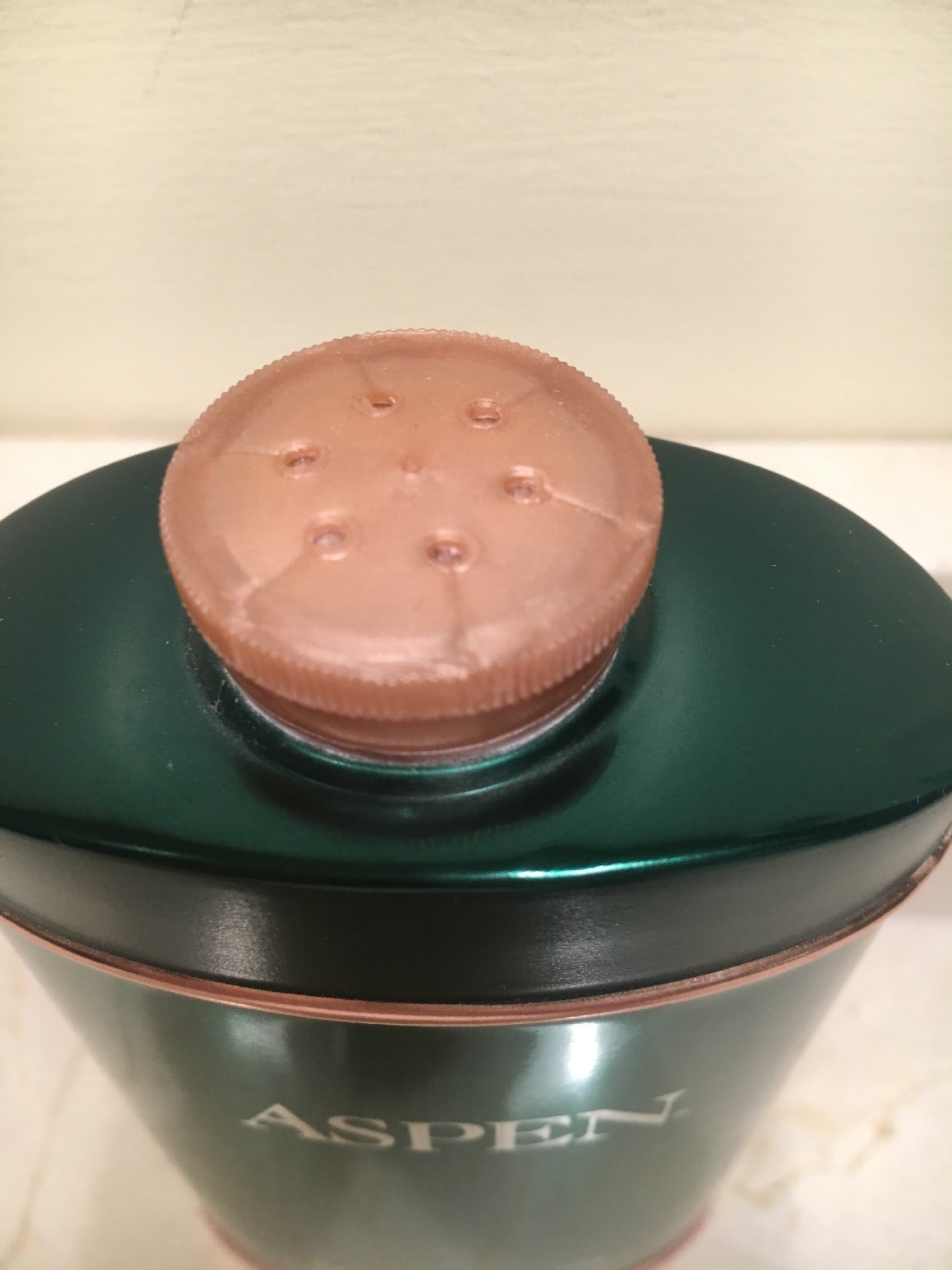 ASPEN Talc by Coty for Men 2.5 oz New No Box-Beautiful Tin