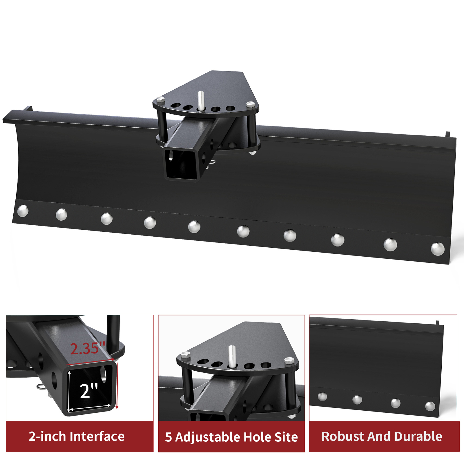 42" Tow Behind Box Scraper Fits ATV/UTV with Manual Implement Lift