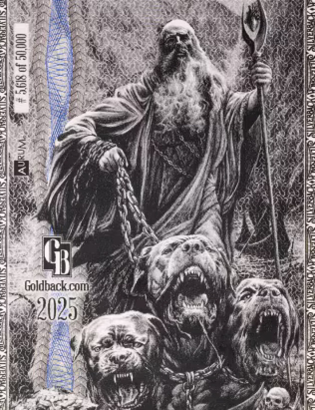 2026 Silverback Hades Olympus 1/1000 OZ .999 Silver Note Limited Edition Presale