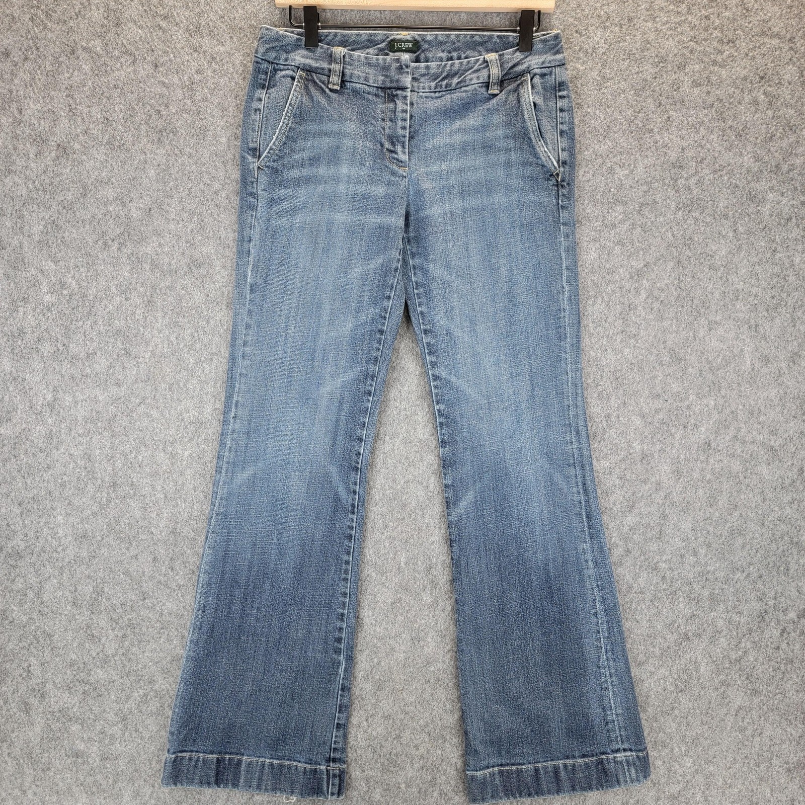 J Crew Jeans Womens 28 Blue Bootcut Denim Stretch Casual Low Rise Style 77624