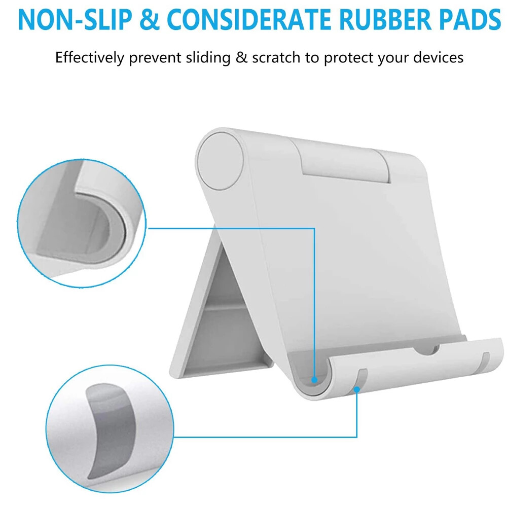 2 Pack Universal Foldable Desk Cell Phone Holder Mount Stand for Samsung iPhone