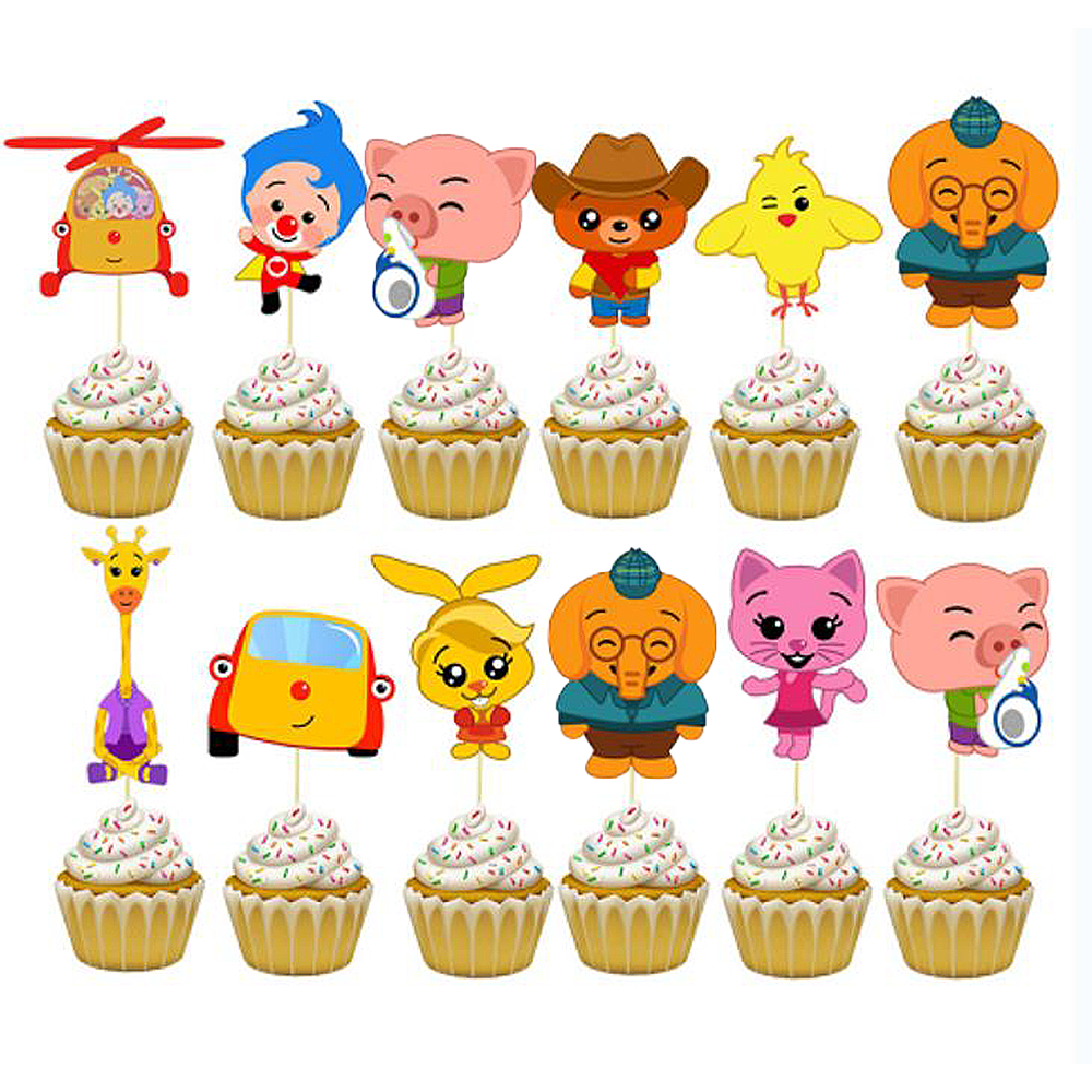 PLIM PLIM PARTY SUPPLIES DECORATION BALLOONS BANNER TABLE COVER THEME CAKE