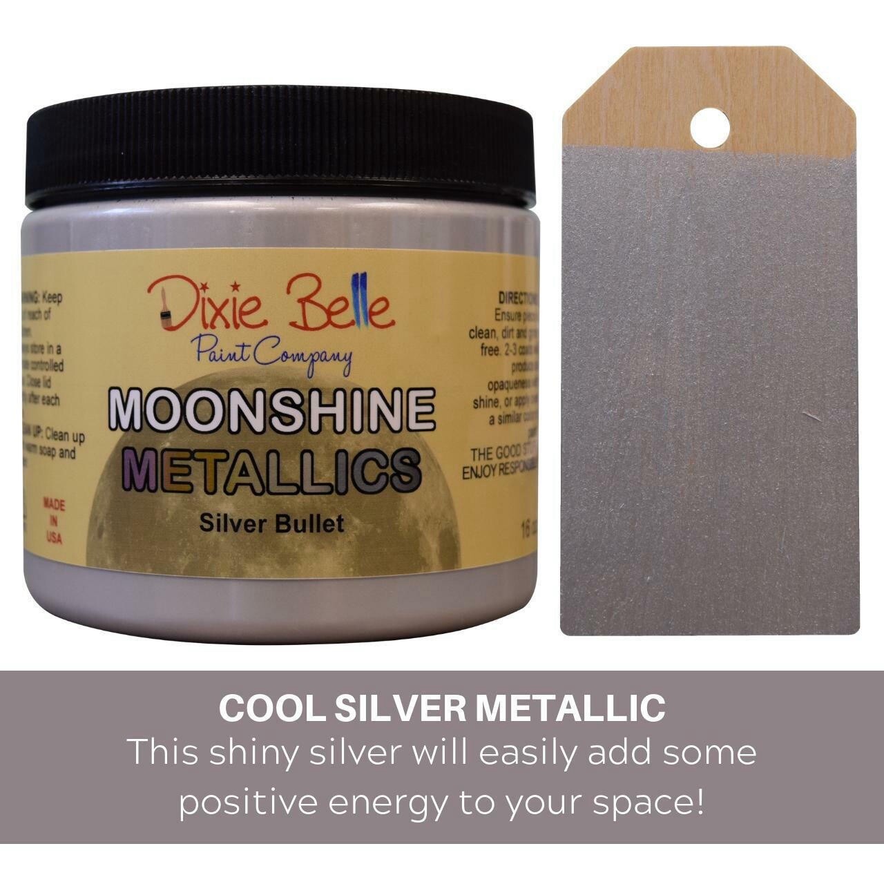 Dixie Belle Moonshine Metallic Paint 4 oz 16 oz FREE shipping over $35
