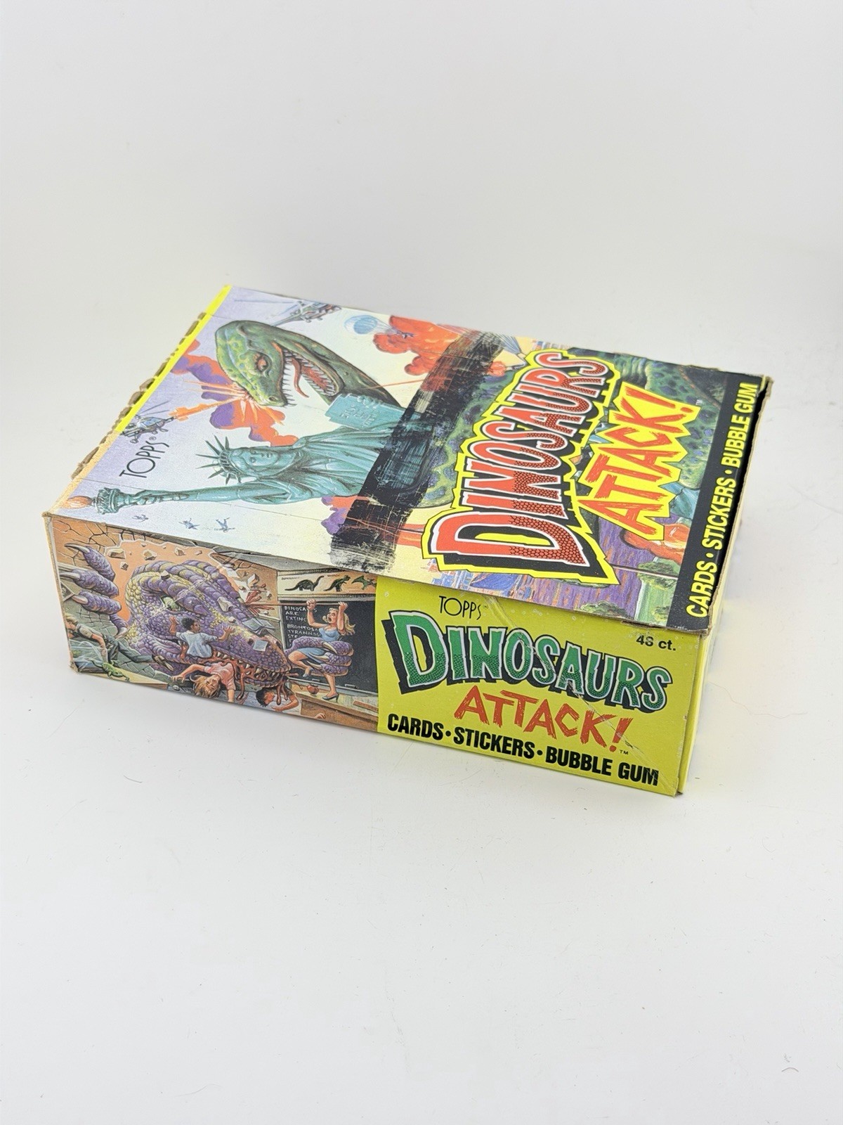 1988 Topps Dinosaurs Attack Sealed Wax Box 48 Packs As Shown