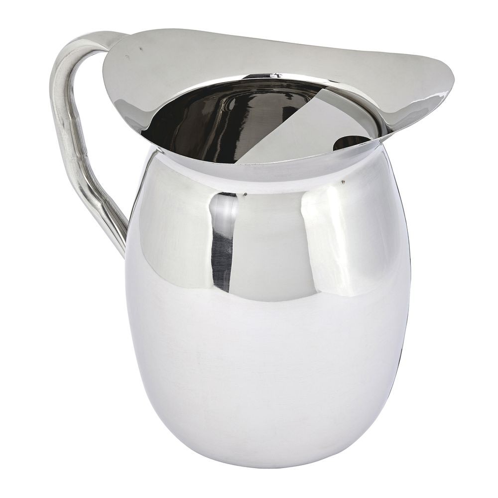 HUBERT® Pitcher with Ice Guard Stainless Steel 3 Quart