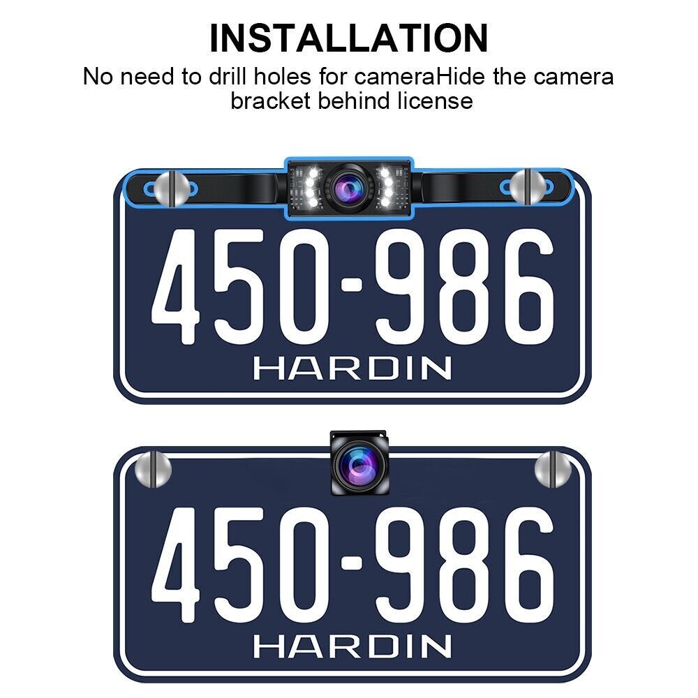 CMOS Car Rear View Backup Parking Reverse Camera Back HD Vision Waterproof 7 LED