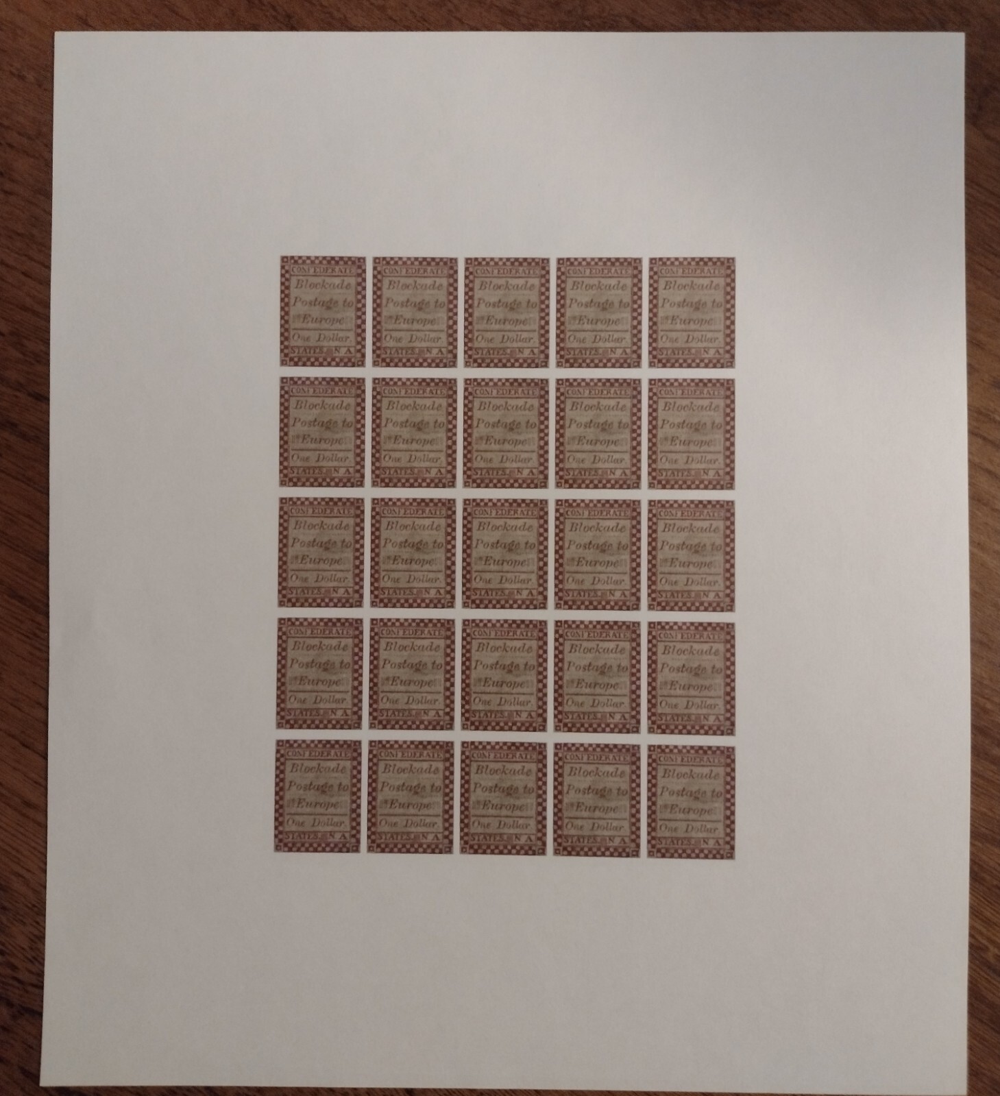 Civil War Reproduction Stamp Sheets Lithographs Prints Fantastic Item