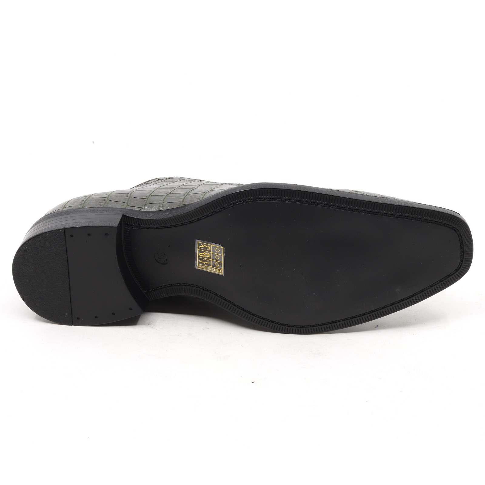 Men's Crocodile Embossed Formal Business Lace-Up Oxford Dress Shoes