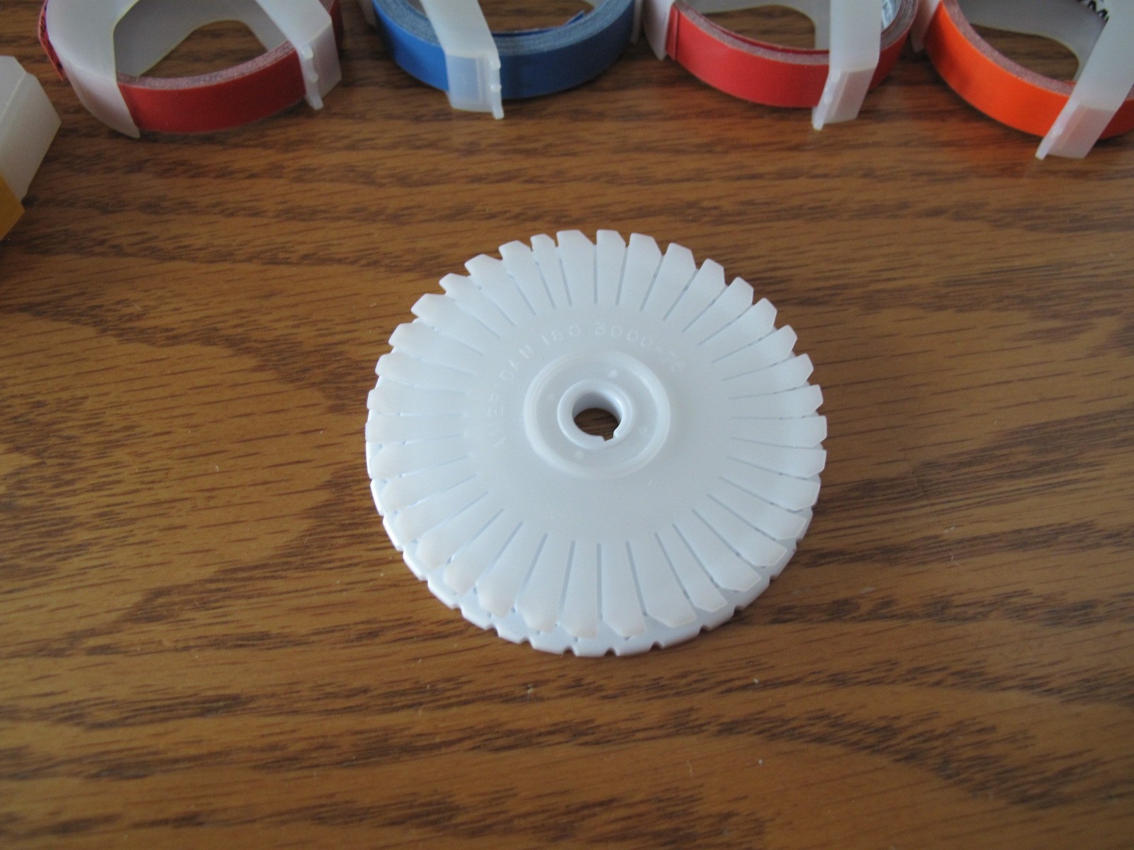 Vintage DYMO Embossing Wheel & Lot of 3/8" Labeling Tape